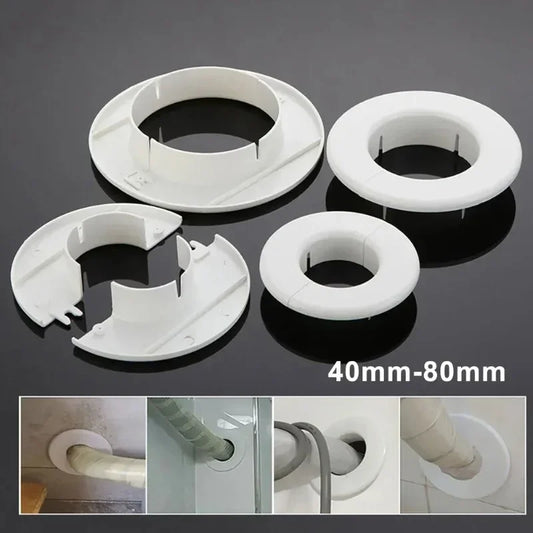 Plastic Wall Hole Cover for AC Pipes & Cables – 40–80mm Wall Pipe Cover Oasis Select