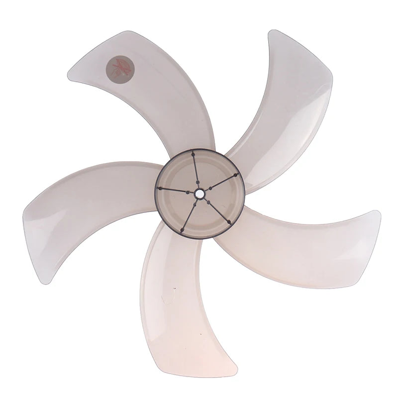 Hot sale 1PC 16 Inch Household Plastic Fan Blade Five Leaves With Nut Cover For Pedestal Fan Peaceful Pleasures Health and Wellness