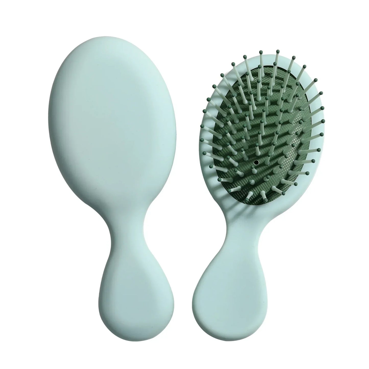 Infant Head Massager Airbag Comb Printing Air Cushion Cartoon Rainbow Pony Hairdressing Peaceful Pleasures Health and Wellness Green