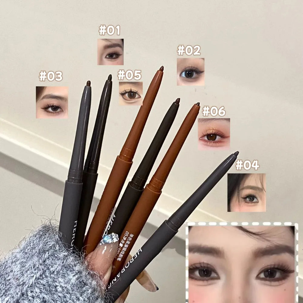 Ultra-Fine Waterproof Gel Eyeliner Pencil – Matte Long-Lasting