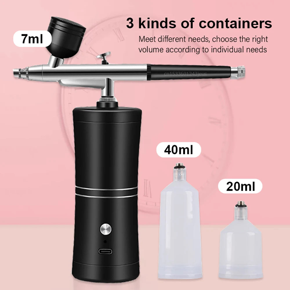 Airbrush with Compressor Mini Spray Gun for Painting Modeling Wall Paint Portable Paint Spray Gun Airbrush Kit with Compressor Peaceful Pleasures Health and Wellness