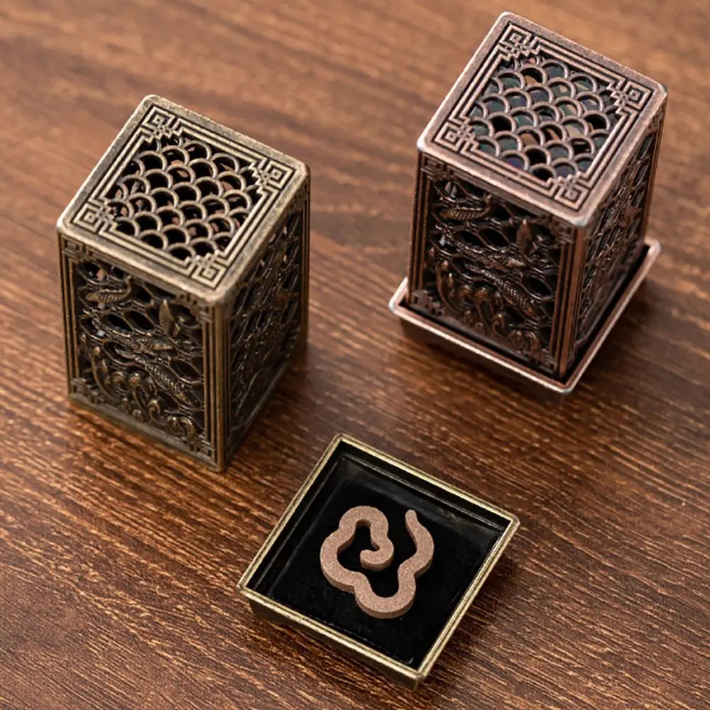 Chinese Style Zinc Alloy Incense Burner | Aromatherapy Holder