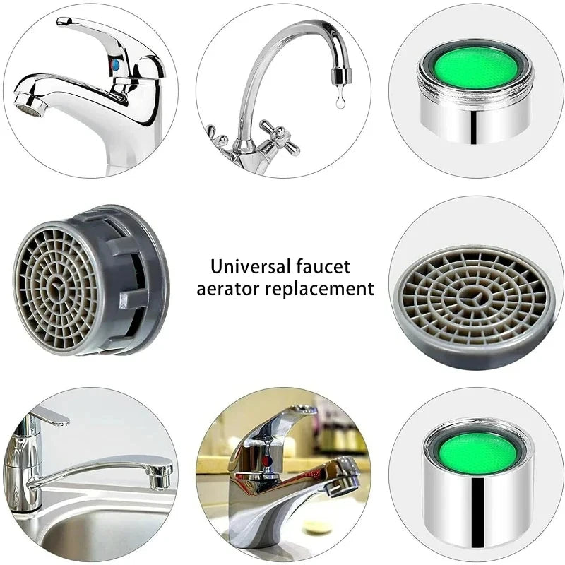 10-Pack Faucet Aerator Replacement Nozzle Filter & Flow Restrictor
