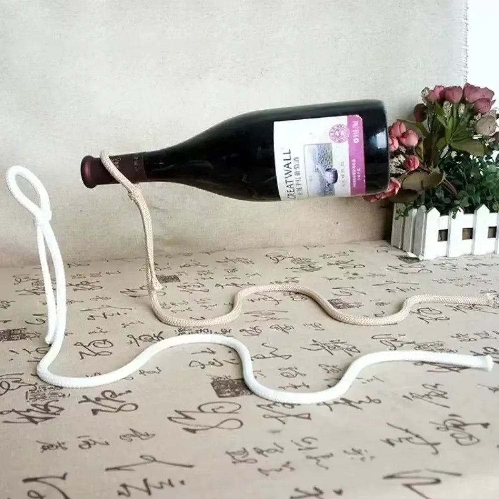 Snake Wine Bottle Holder | Wrought Iron Suspended Ornament