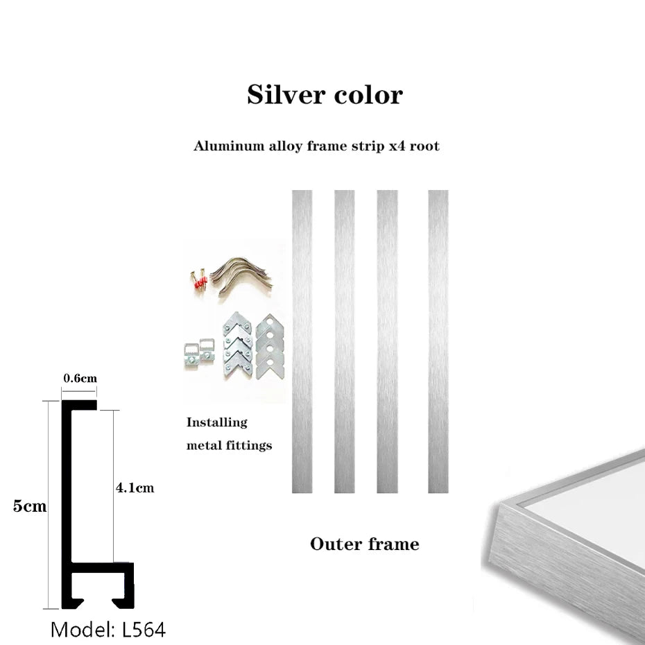 Customized Metal Aluminum Alloy Canvas Frame Dedicated Link 70x140cm 80x160cm 100x100cm Various Large And Small Sizes Availabl Peaceful Pleasures Health and Wellness