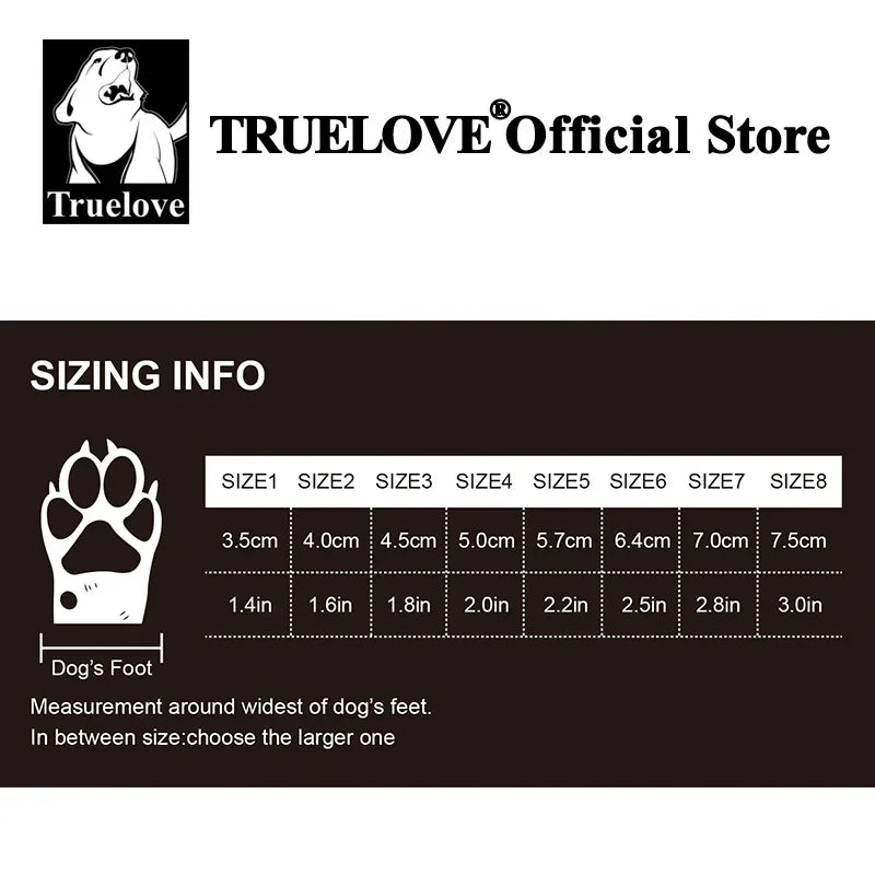 Truelove Waterproof Dog Boots & Paw Protectors – TLS3963 Peaceful Pleasures Health and Wellness