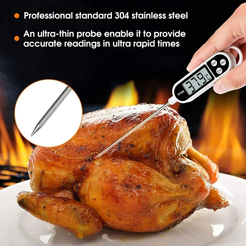 Digital Instant Read Meat Thermometer | BBQ Kitchen Probe
