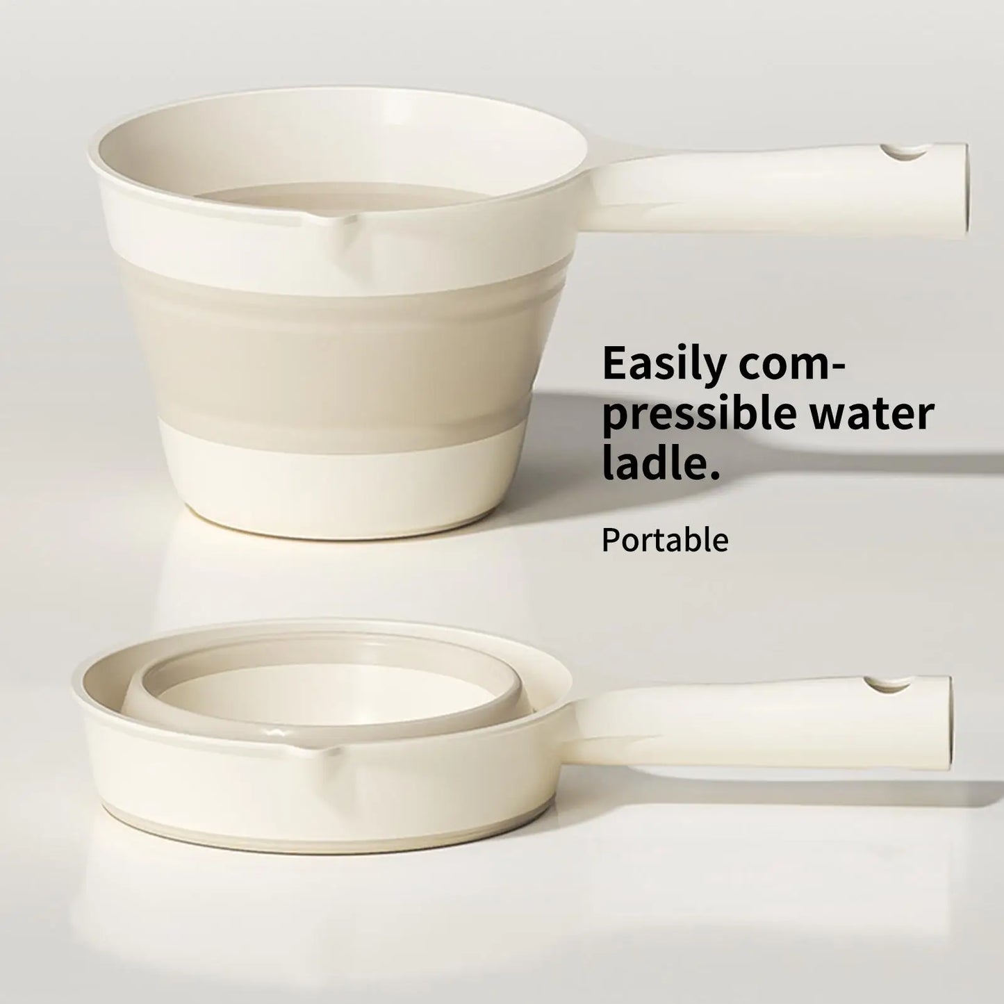 Foldable Water Ladle & Dipper – Spill-Proof, Space-Saving