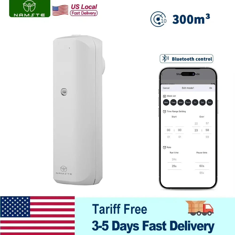 NAMSTE Plug-In Bluetooth Scent Diffuser – 500 SQFT Peaceful Pleasures Health and Wellness
