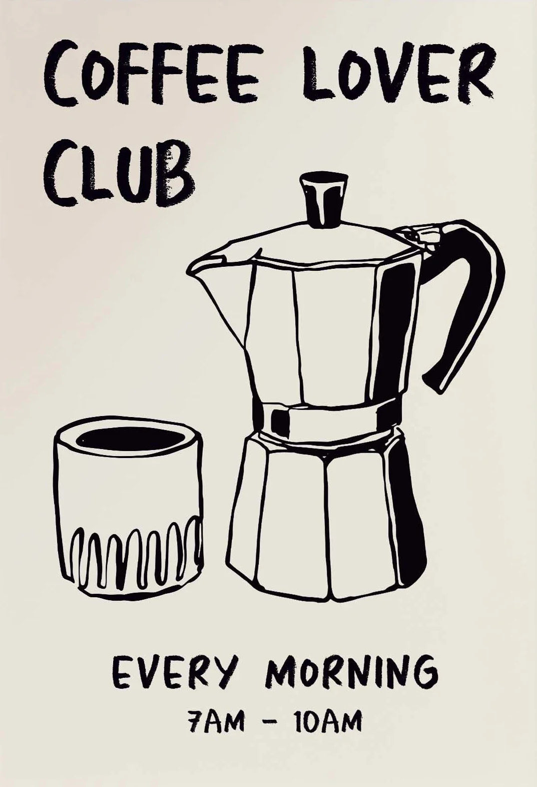 Retro Coffee Café Canvas Wall Art | Kitchen Decor Gift