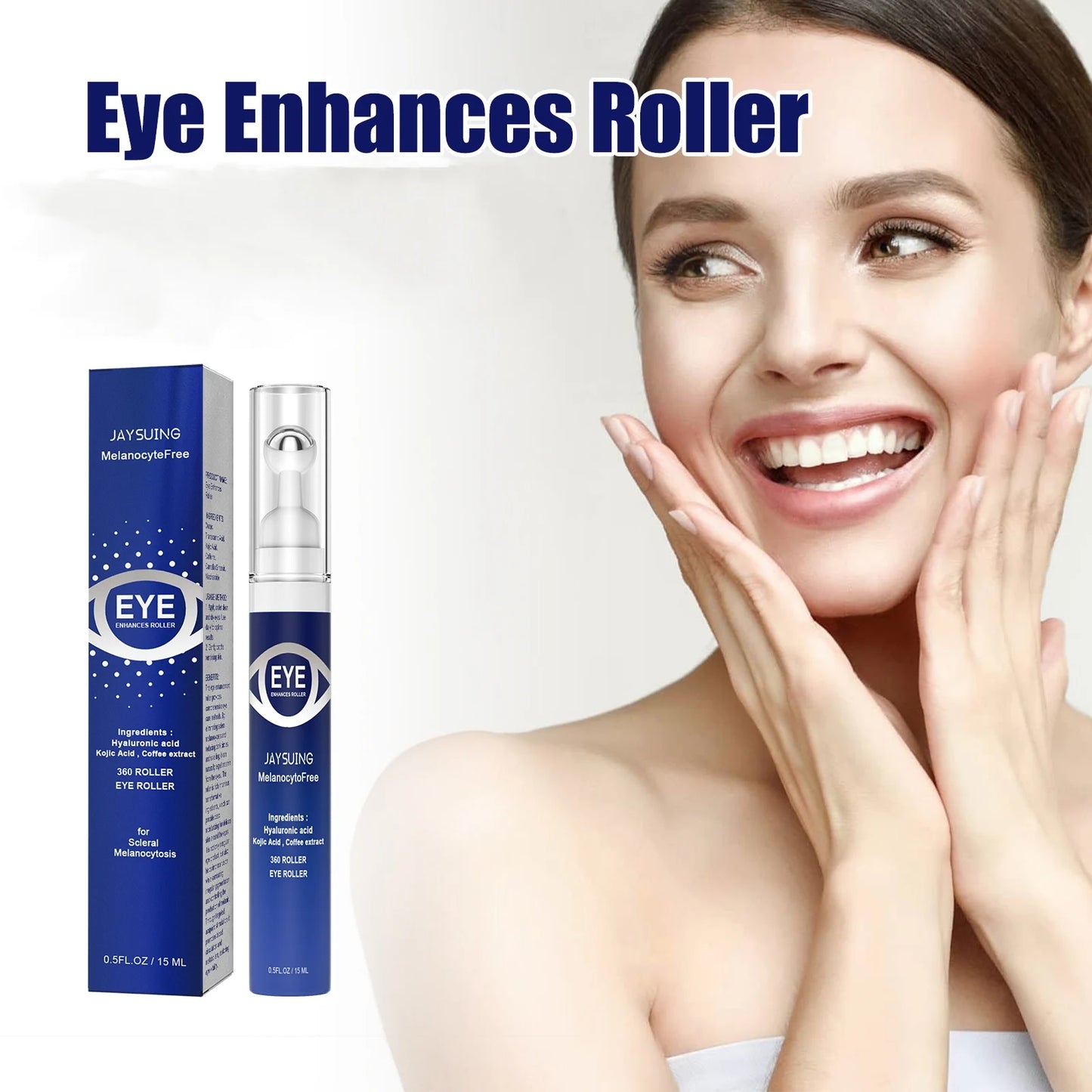 Hyaluronic Acid Eye Serum Roller Improve Eyesight Relieve Fatigue Fade Dark Circles Fine Lines Tighten Lifting Nourish Eye Care Peaceful Pleasures Health and Wellness