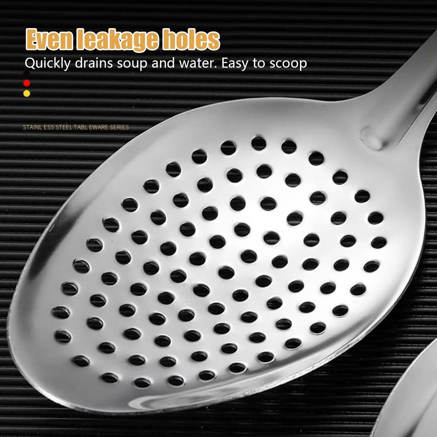 Stainless Steel Slotted Spoon – Strainer, Skimmer & Scoop