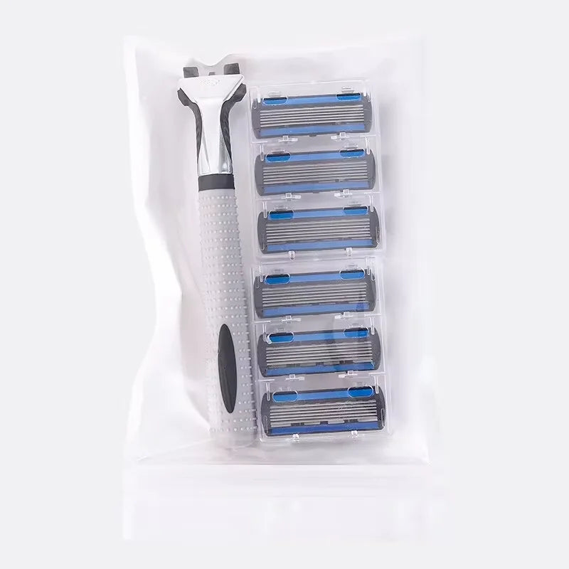 Triple Blade Reusable Razor with 18 Replacement Heads | Men & Women