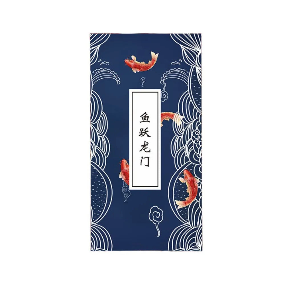Collect Postmarks Folding Organ Notepad Blank Inner Page Chinese Style Retro Court Notebook Traveler Stationery Writing Paper Peaceful Pleasures Health and Wellness Style 15