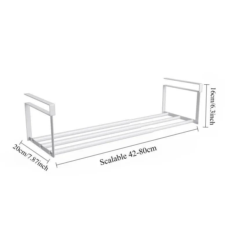 Adjustable Shoe Rack | Space-Saving Layered Organizer For Home Shoe Cabinets | Under-Shelf Shoe Holder With Hanging Basket Peaceful Pleasures Health and Wellness