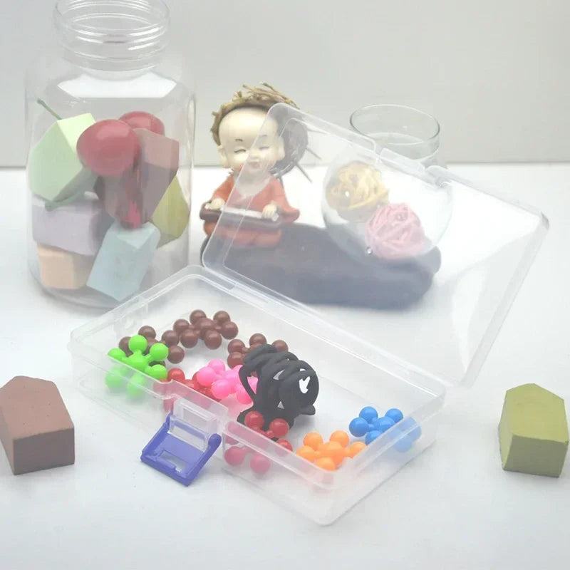 5-Pack Clear Locking Storage Boxes – Fishing & Small Items