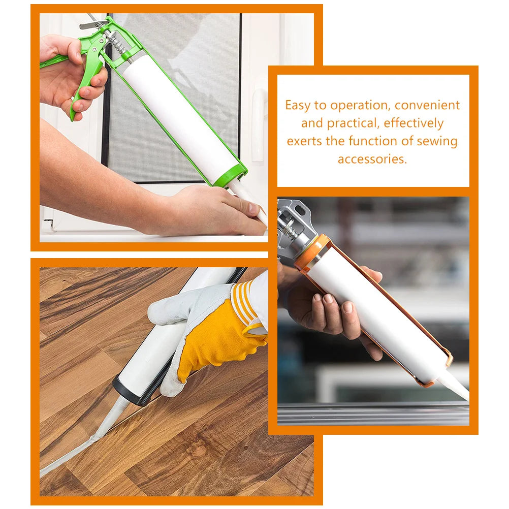 3pcs Caulk Caps Caulking Sealant Tube Empty Caulking Tube Refillable Sealant Caulking Tube Bottle Homesqueeze Caulking Pipes Peaceful Pleasures Health and Wellness