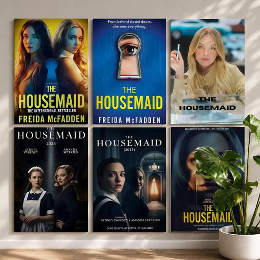 Movie T-The HousemaidS Poster HD Self Adhesive Waterproof Wall Art Ideal for Home Office Dorm Bedroom Great Gift Peaceful Pleasures Health and Wellness