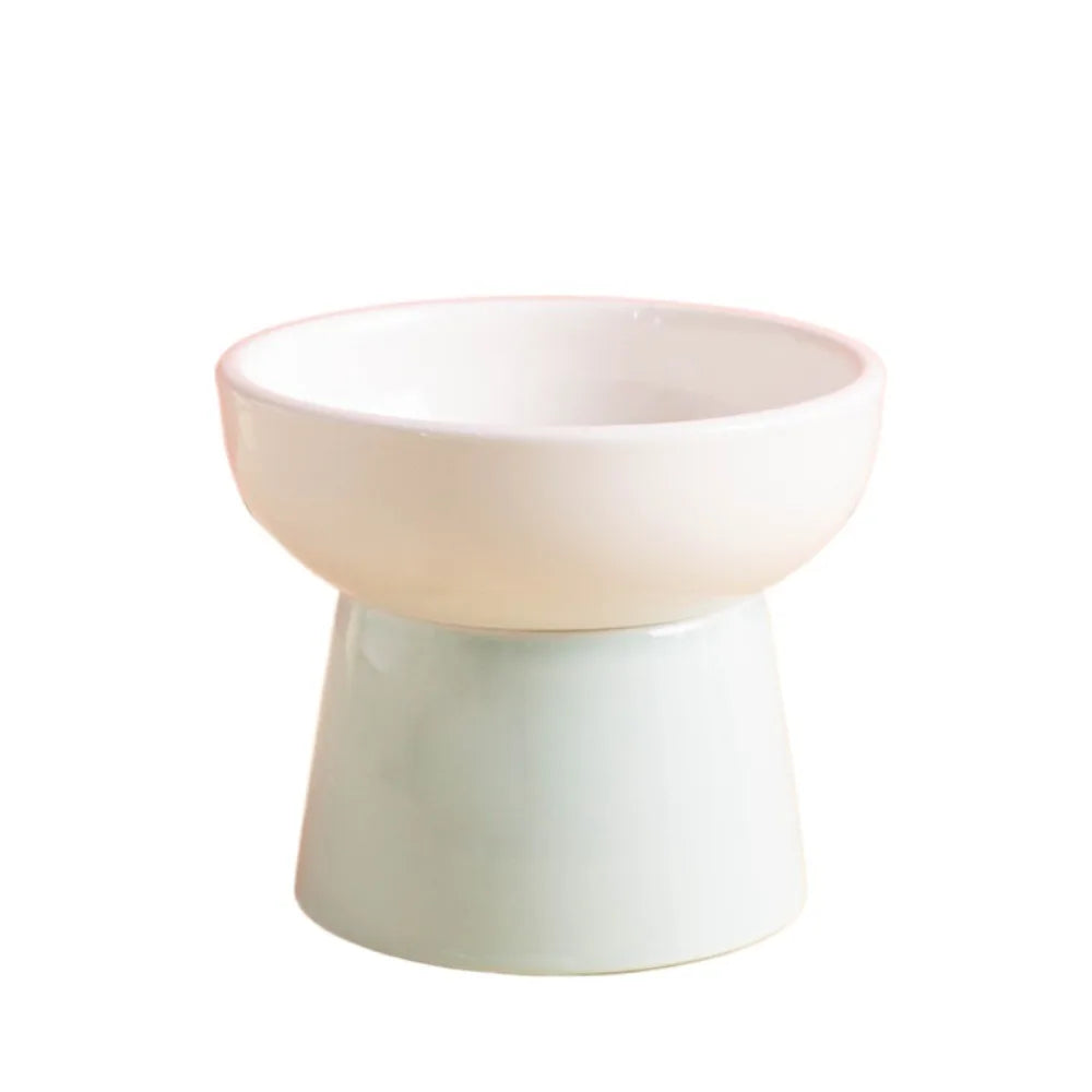 Elevated Ceramic Cat Bowl | Raised Pet Feeder 300ml