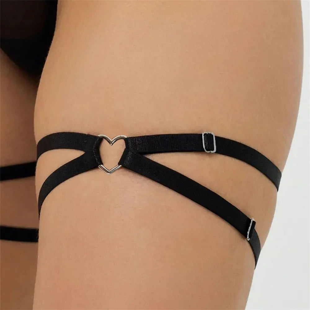 Harajuku Punk Rock Sexy Leather Harness Goth Accessories Leg Garter