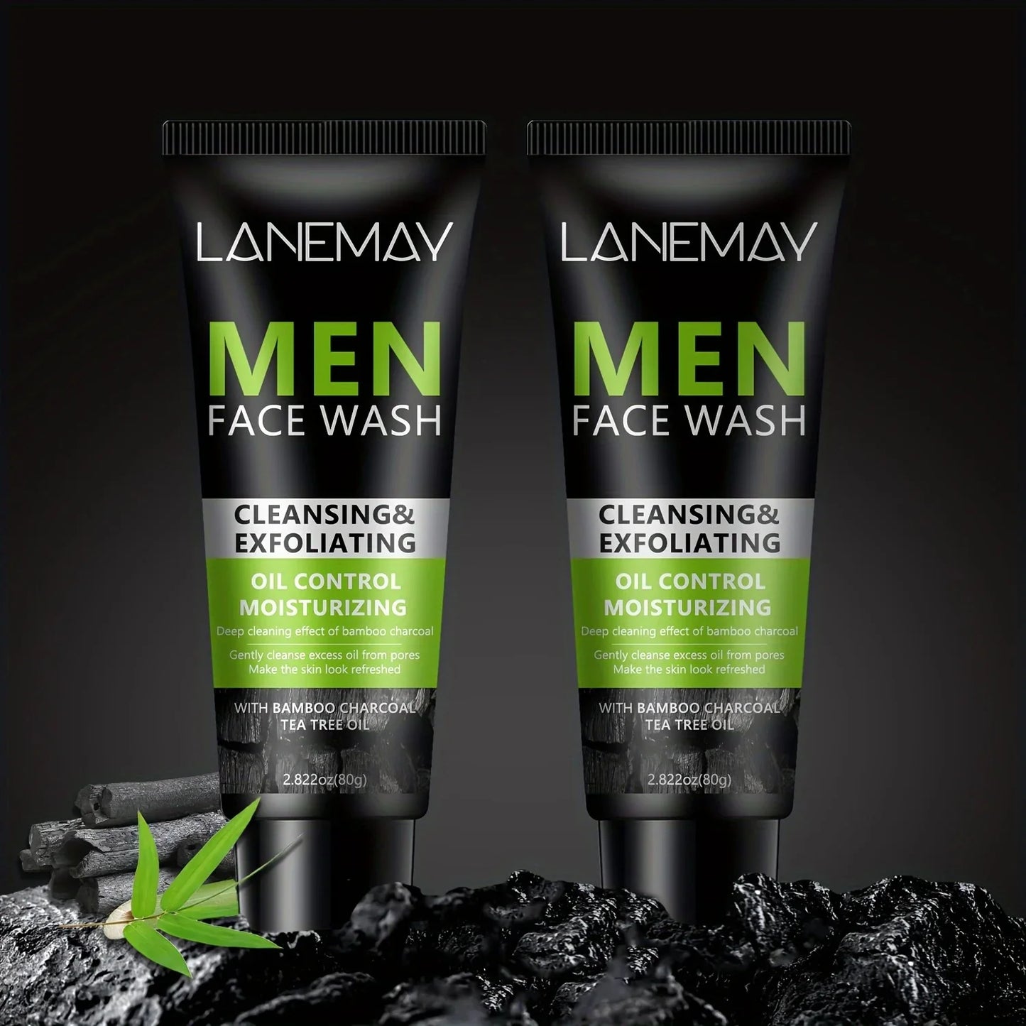 Lanemay Men's Volcanic Mud Face Wash – Oil Control & Cleanse