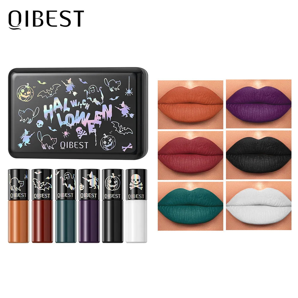 6-Piece Matte Lip Tint Set – Waterproof Bold K-Beauty Shades