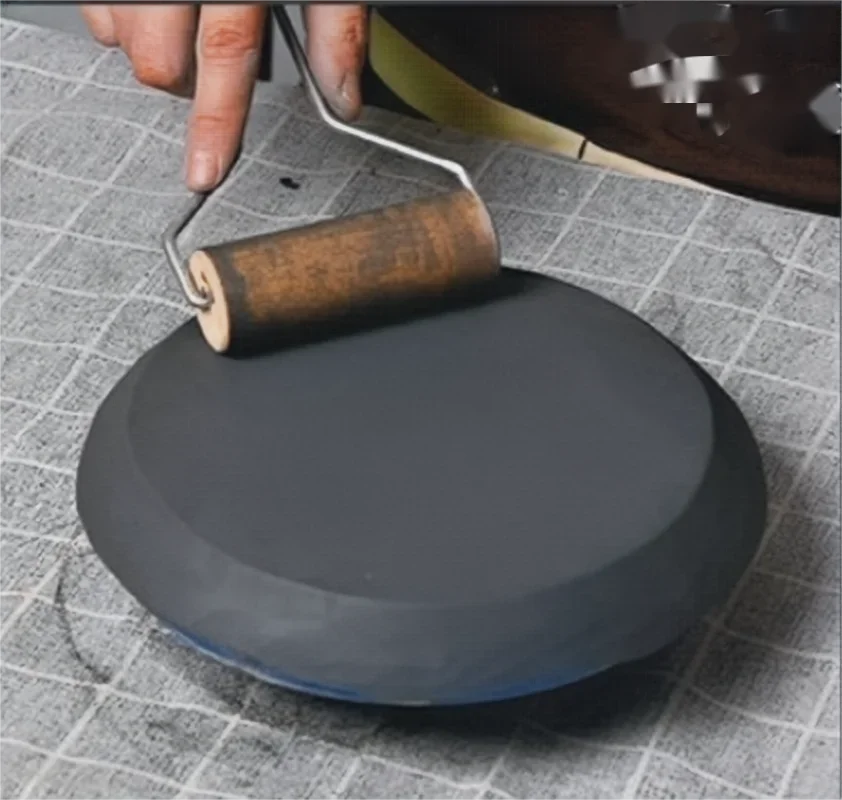Ceramic Plate Forming Mold Tan Wooden Density Plate Printing Blank Stripping Mud Plate Round Pottery Tools 7.87inch/11.81inch Peaceful Pleasures Health and Wellness