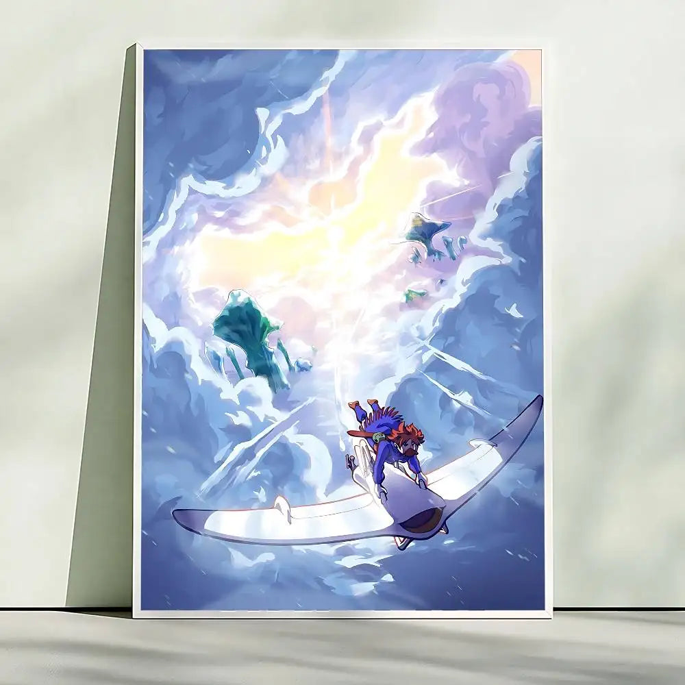 Classic Animation N-Nausicaa Valley Wind Wall Poster HD Quality Wall Art Retro Poster For Home Room Wall Decor Kawaii Room Decor Peaceful Pleasures Health and Wellness z9 50x70cm Unframed