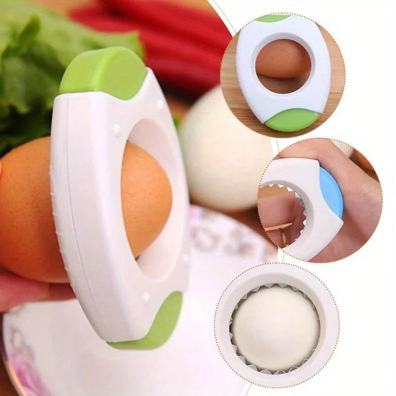 Egg Clipper Eggshell Breaker Eggshell Cutter Eggshell Opener Eggshell Slicer Kitchen Artifact Practical Egg Topper Cutter Shell Peaceful Pleasures Health and Wellness