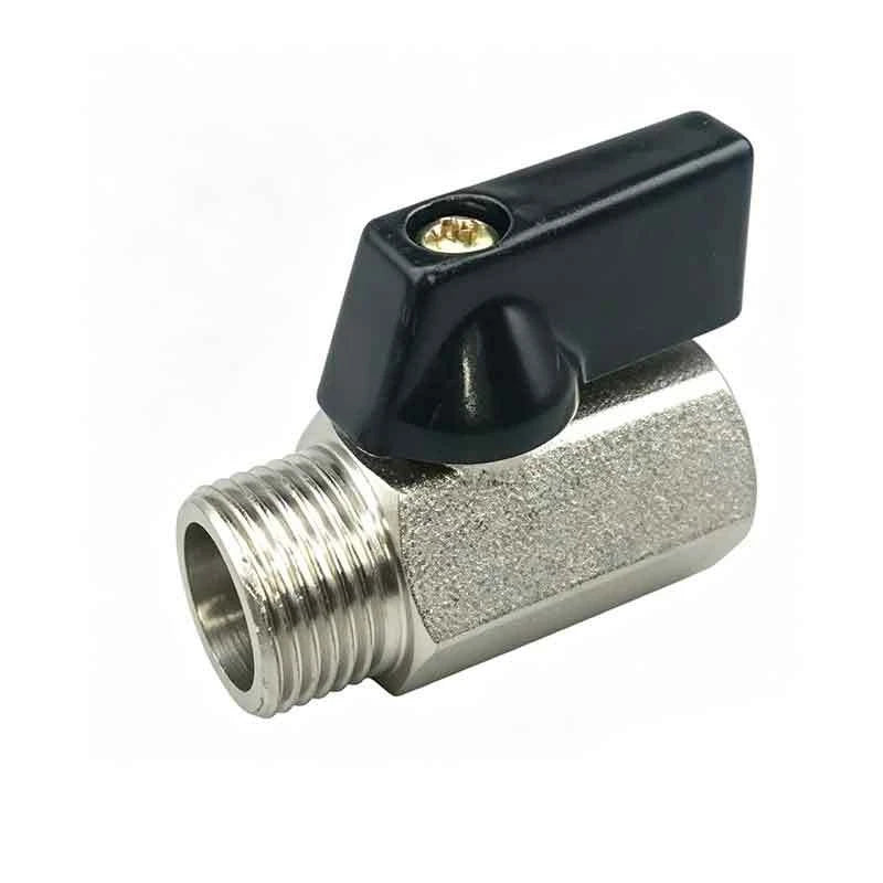 Mini Brass Ball Valve 1/4" & 3/8" NPT Shut Off | Air Water Gas