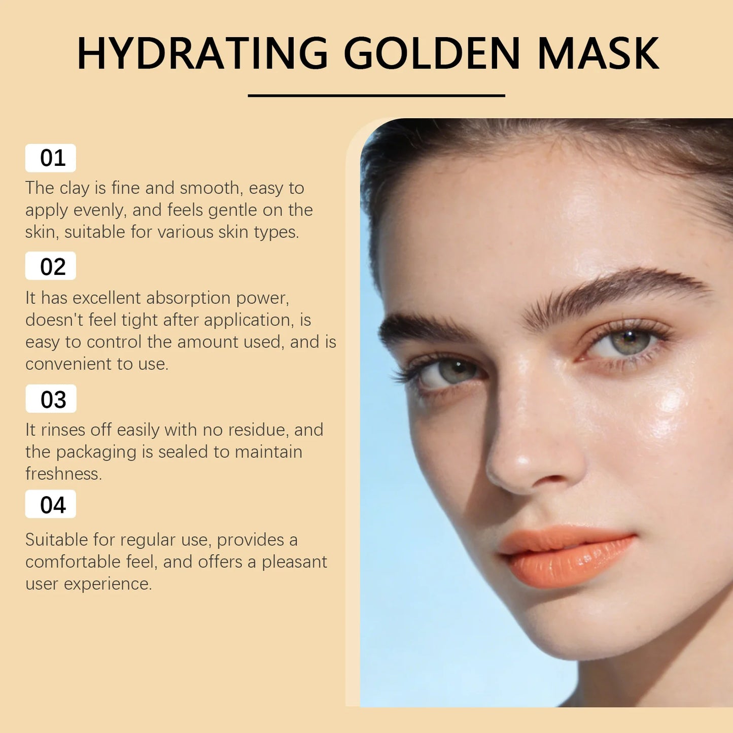 Gold Collagen Peel-Off Face Mask – Hydrating & Firming
