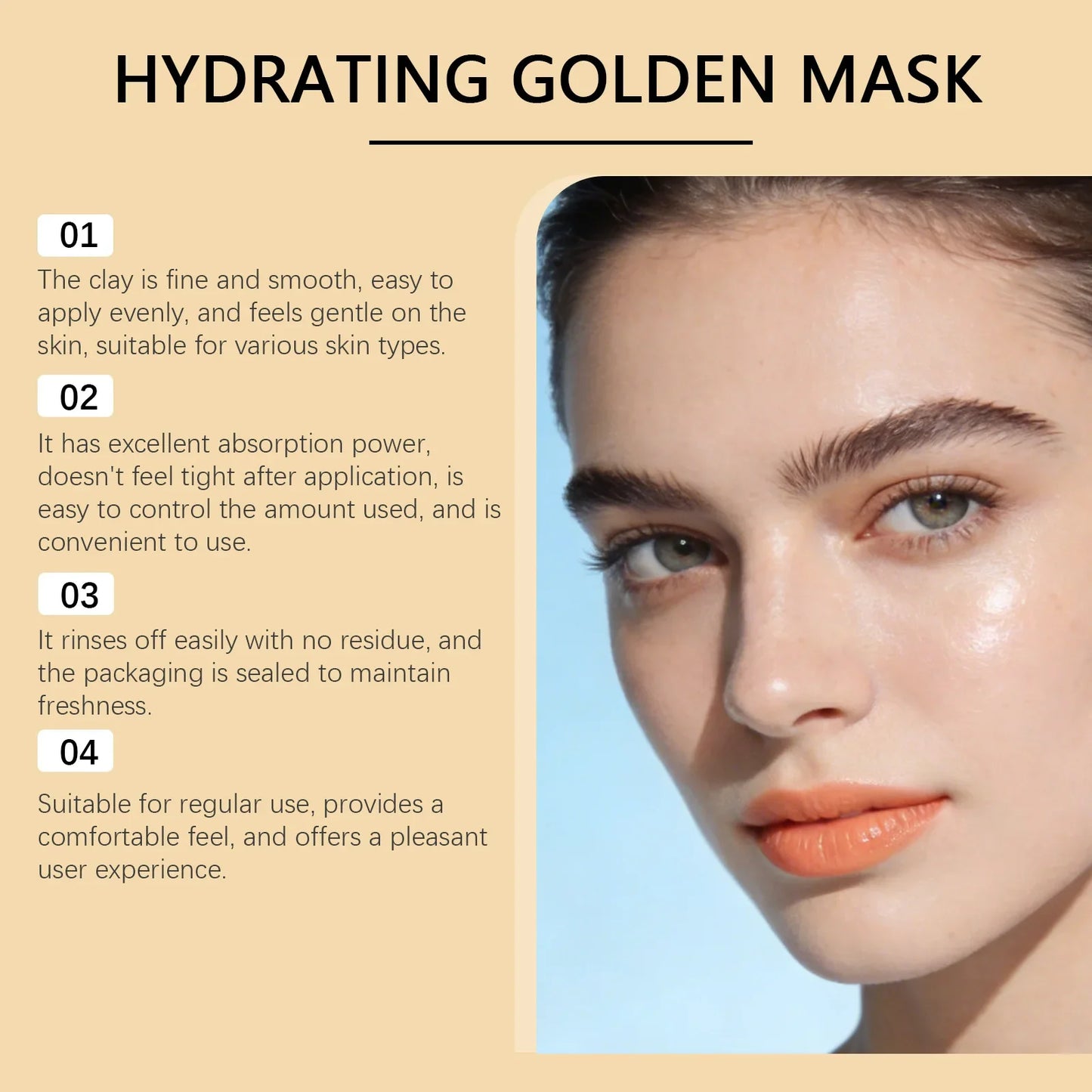 Hoygi Gold Collagen Peel Off Face Mask – Hydrating & Firming