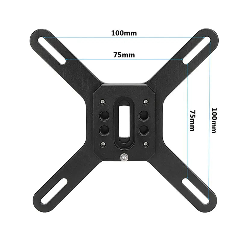 Adjustable VESA Monitor Stand 13–32" | Quick Release Dovetail Peaceful Pleasures Health and Wellness NONE