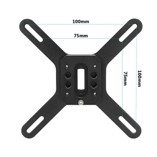 Adjustable VESA Monitor Stand 13–32" | Quick Release Dovetail Peaceful Pleasures Health and Wellness NONE