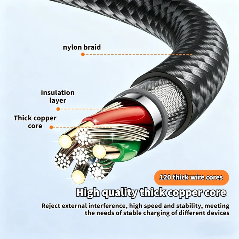 60W USB-C to USB-C 90° Gaming Fast Charging Cable | PD