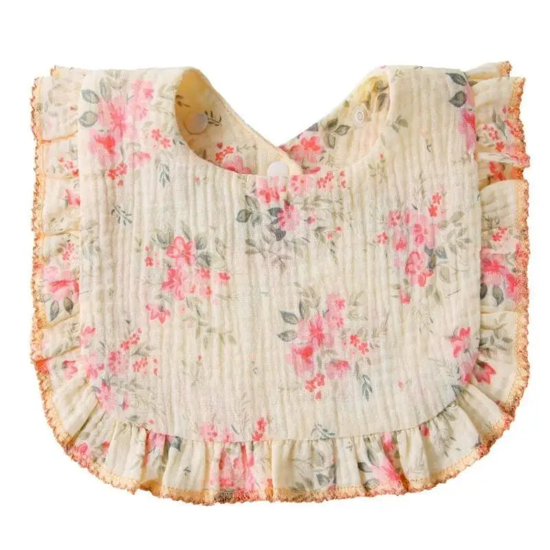 4-Layer Cotton Baby Bibs | Breathable Drool & Burp Cloth 0–18M