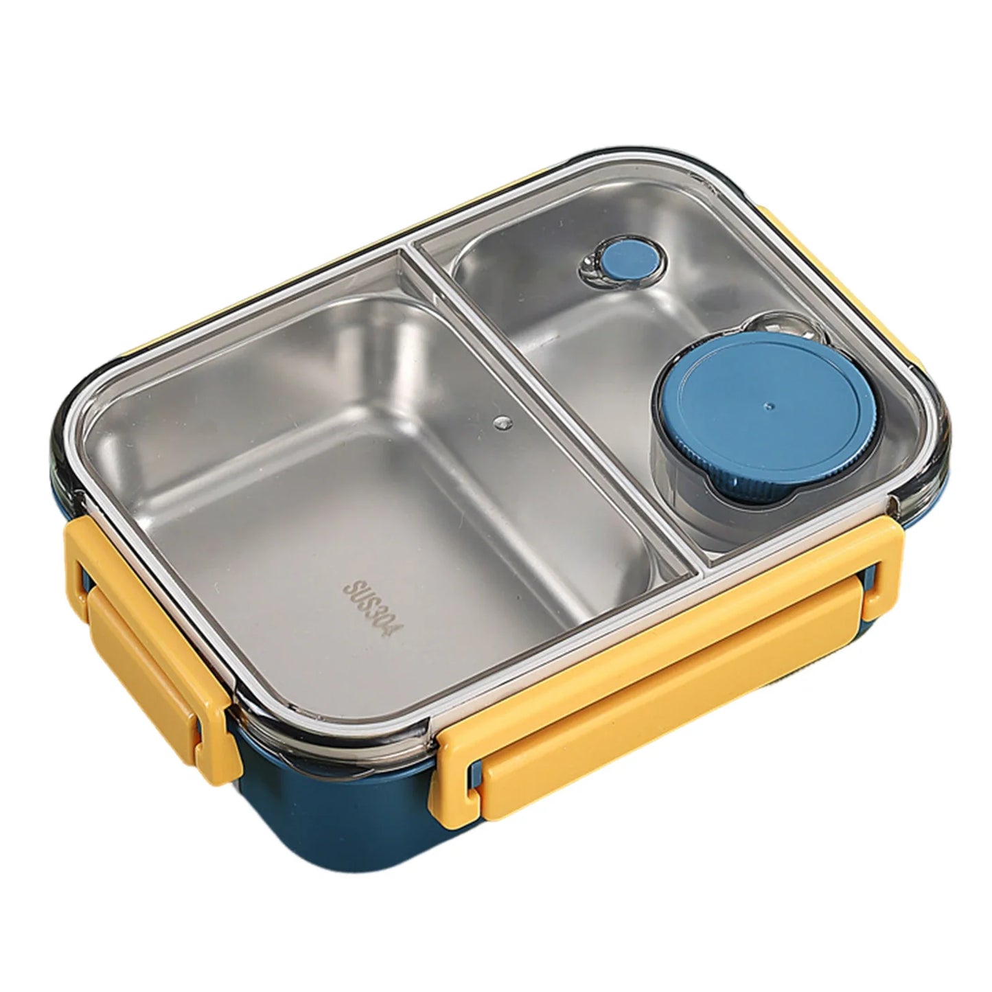 3-Compartment Insulated Stainless Steel Bento Lunch Box