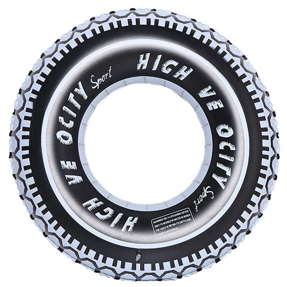 Inflatable Tire Swimming Ring – Thickened PVC Pool Float Peaceful Pleasures Health and Wellness 90 france