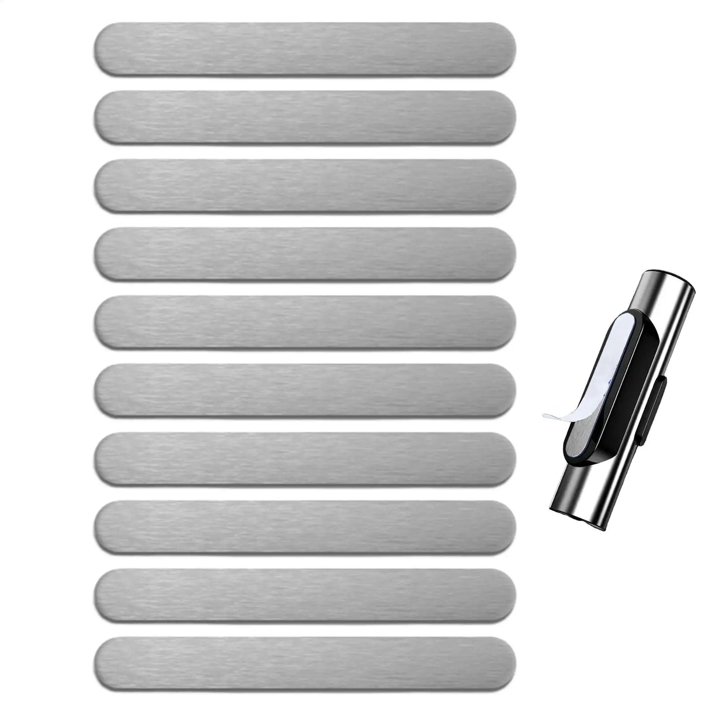 Self-Adhesive Metal Plates for Magnets – 10 Pack Steel Strips