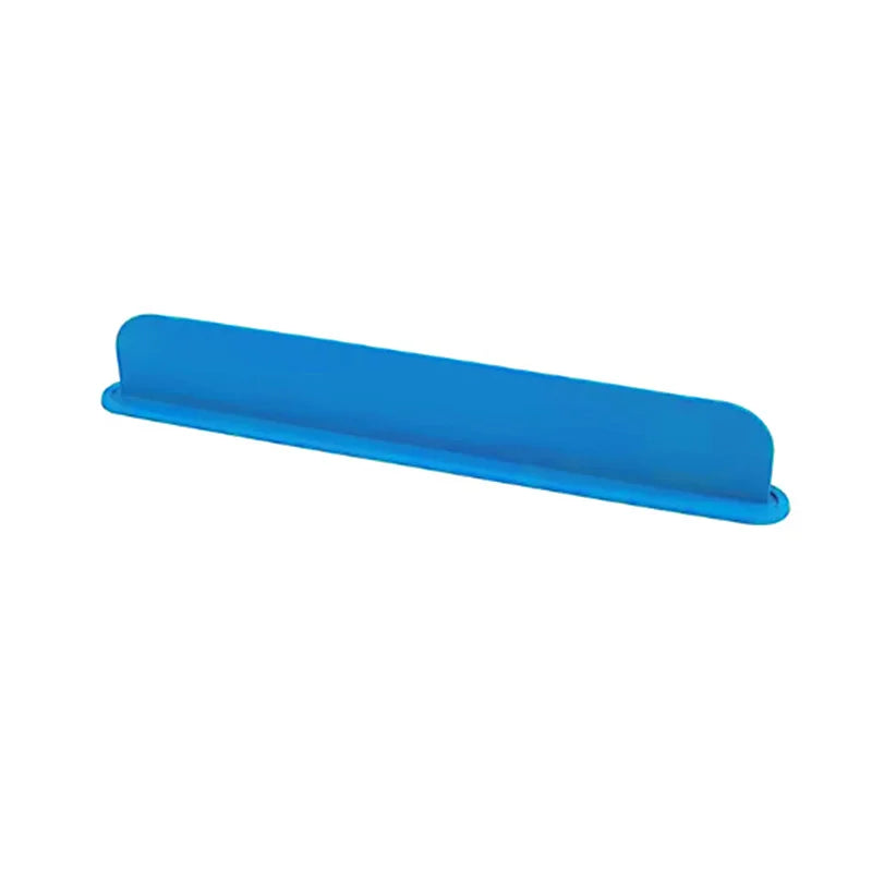 Reusable Silicone Barrier Countertop Sink Splash Guard Splashproof Bathroom Home Dish Washing Suction Cup Board Water Baffle Peaceful Pleasures Health and Wellness blue