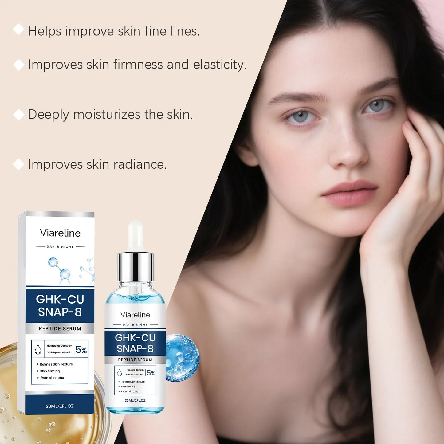 Viareline Copper Peptide Serum – Anti-Aging & Brightening