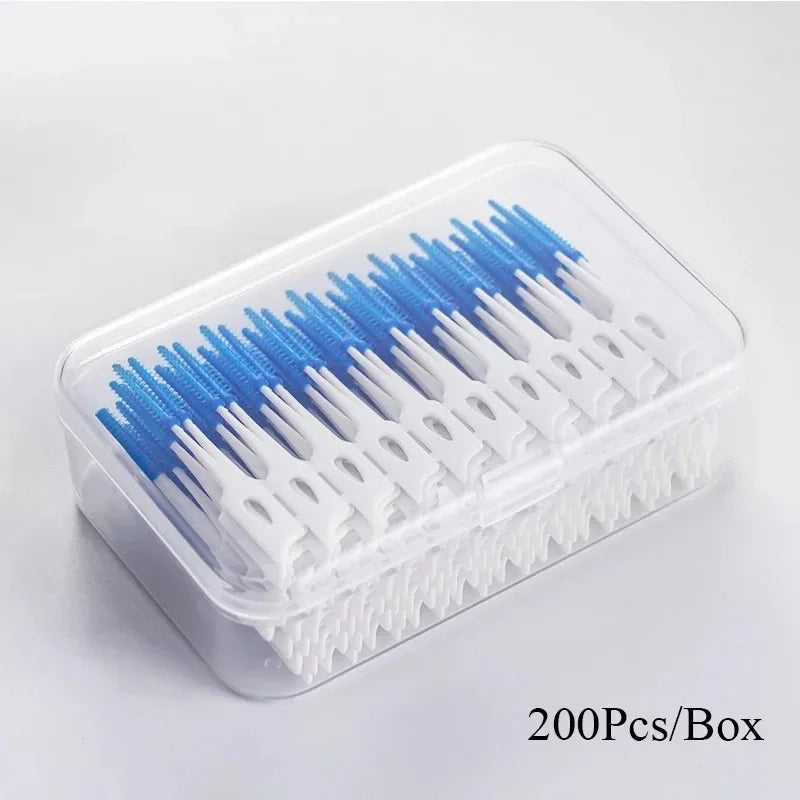 Silicone Interdental Brushes 200pcs – Dental Toothpicks