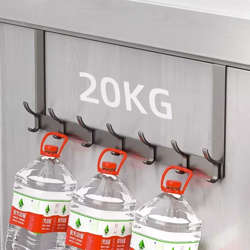 Over-Door 7-Hook Rack – Coat, Hat & Towel Organiser