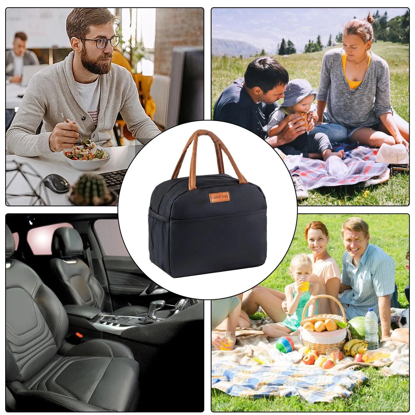 Insulated Thermal Lunch Bag – Waterproof & Leakproof Tote
