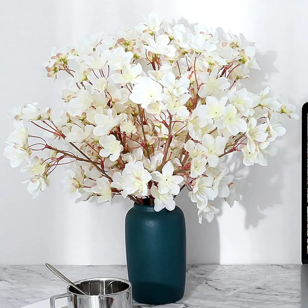 Silk Peach Blossom Artificial Flowers – Wedding & Home Décor