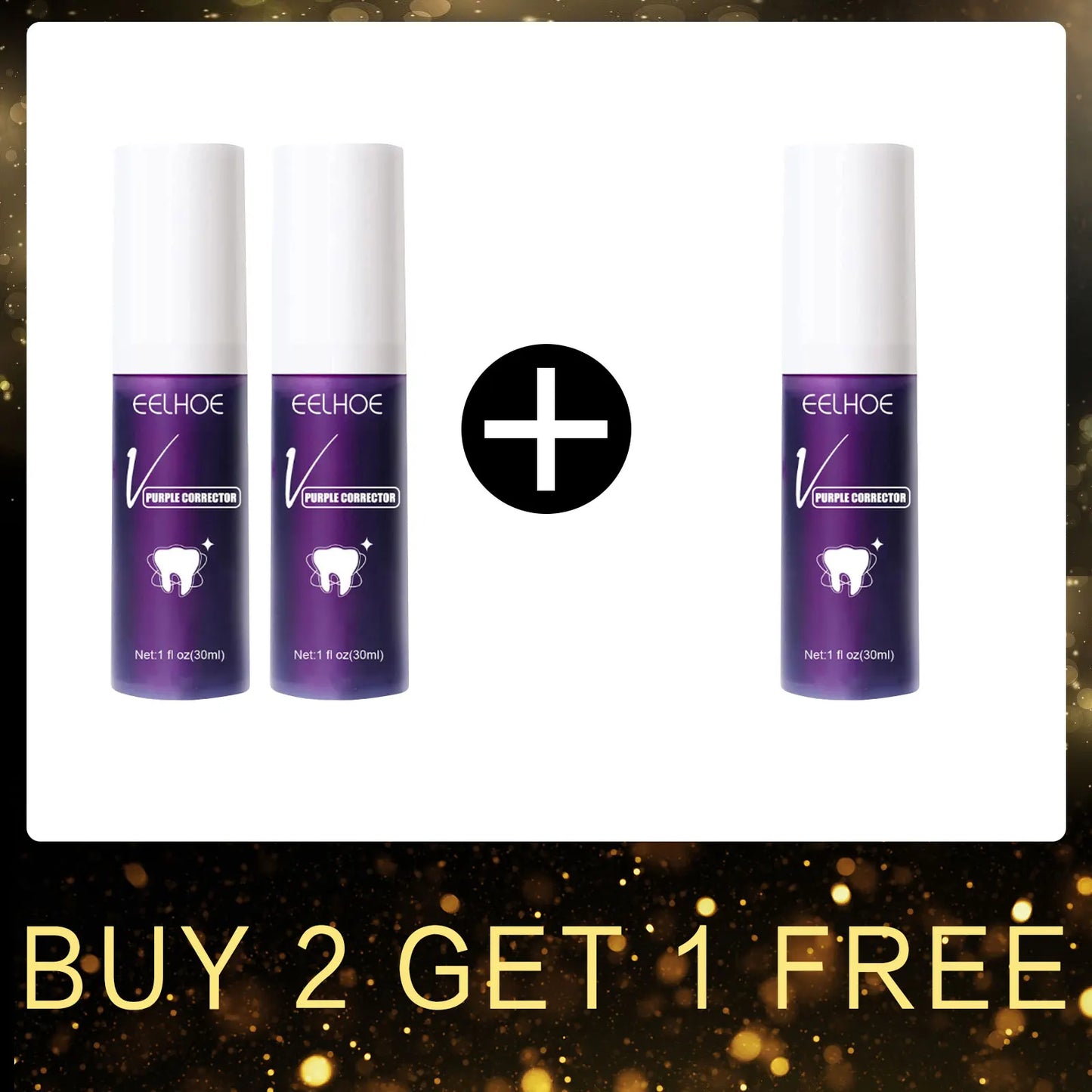 EELHOE Purple Whitening Toothpaste – Color Correcting 30ml