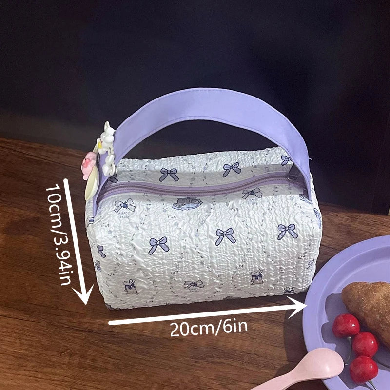 Bubble Purple Travel Cosmetic Bag – Makeup Pouch Gift for Her