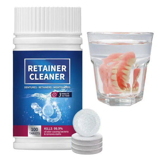 Denture Cleansing Tablets 100ct – Whitening & Fresh Breath Denture Cleansing Tablets Oasis Select