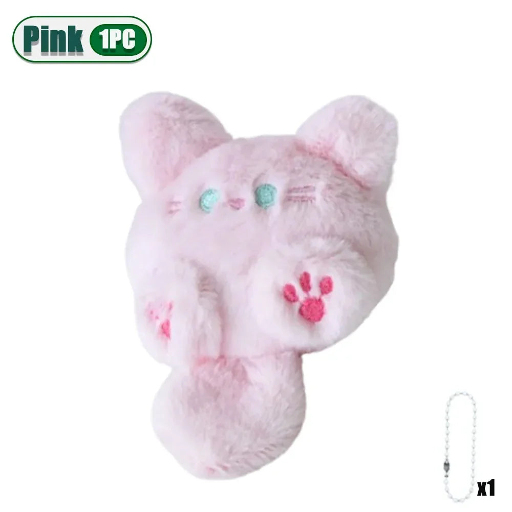 Cute Plush Cat Keychain Pendant – Bag Charm Gift 1–20 Pack