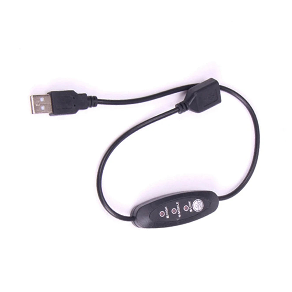 USB 5V-12V Temperature Controller Heater Thermostat 3-Speed Adjustable 24W Peaceful Pleasures Health and Wellness